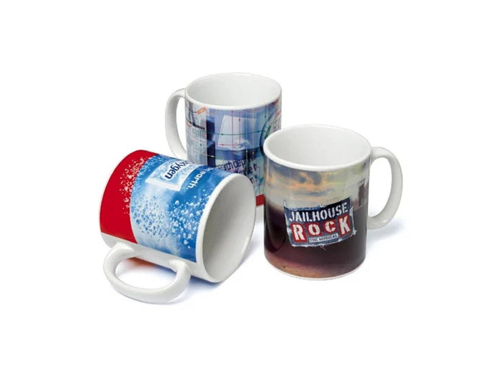  White mugs for promotional use
